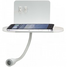 Φωτιστικό Τοίχου LED Φωτισμού Εμπρός-Πίσω Θερμό Φως με θύρα USB Λευκό 43416-WH